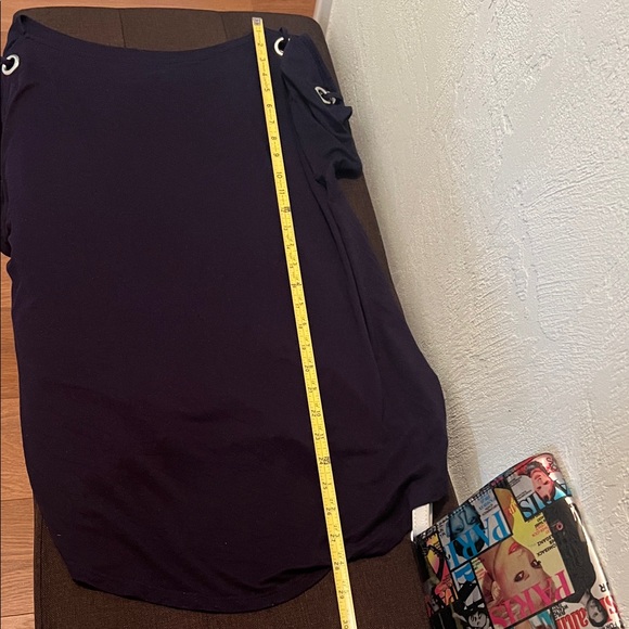 #1250+Cable & Gauge Black Grommet Short Sleeve Top - Picture 4 of 7